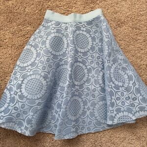 Sky Blue Midi Skirt